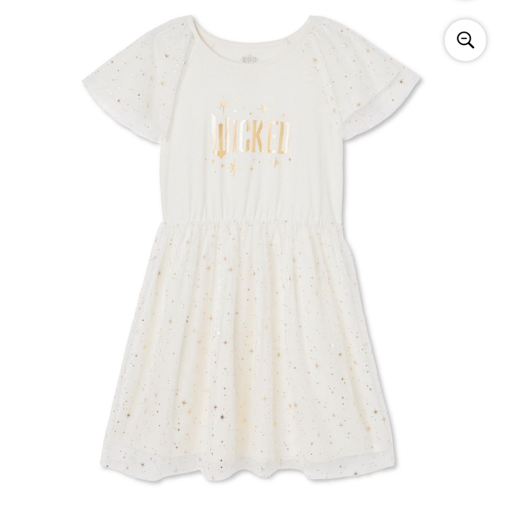 NWT XL 14-16 Wicked Wizard of Oz Girls' Cream Dress
